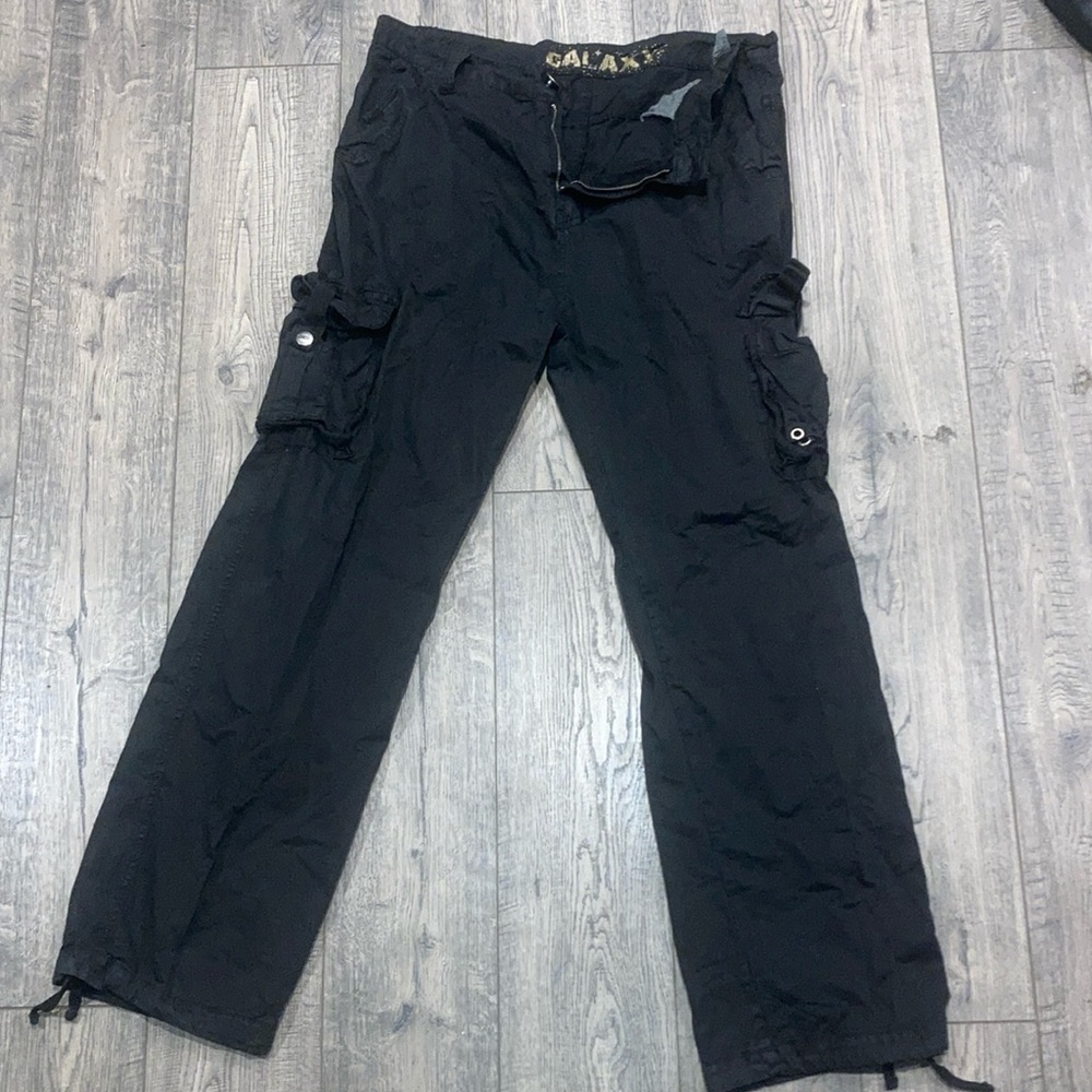 Men galaxy cargo pants black 34x30
